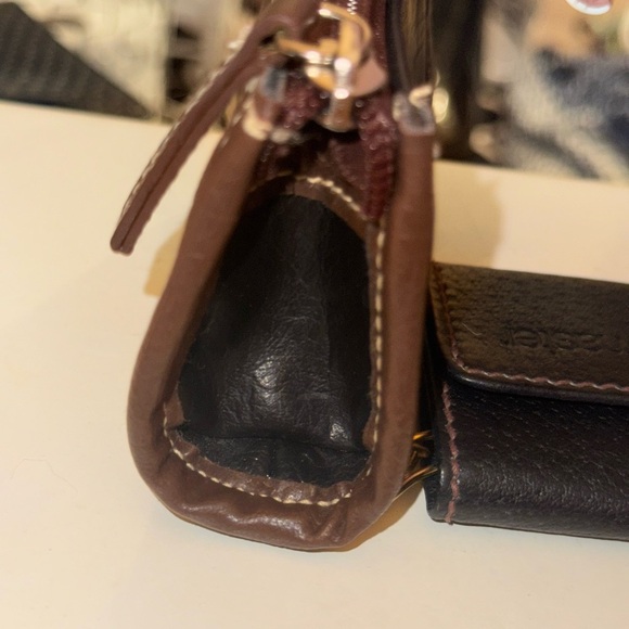 Vintage Leather Mannini by Master" 6 key fold snap closure wallet made in Italy - Picture 11 of 13